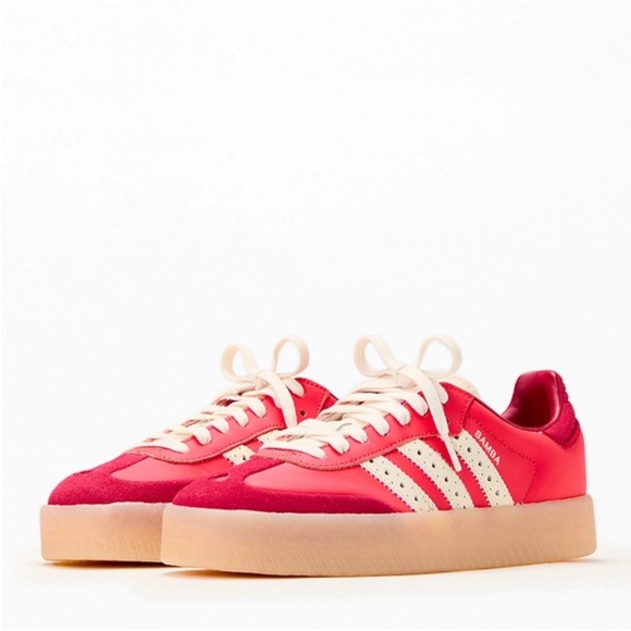 SAMBA OG VALENTINE’S DAY SNEAKERS IN RED PINK 36 4 M 5 W - Picture 6 of 12